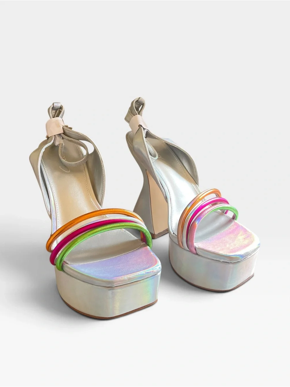 Circus NY by Sam Edelman Alana Platform Sandal Multicolor Front Straps New